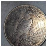 1923 Peace Dollar $1  XF w/Gold Patina