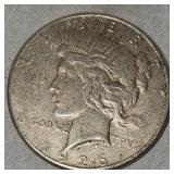 1926 S Peace Dollar $1, F+