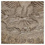 1921 D Morgan Dollar $1, AU Beautiful Gold Patina