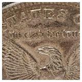 1921 D Morgan Dollar $1, AU Beautiful Gold Patina