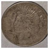 1922 D Peace Dollar $1 F with Gold Patina