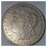 1921 Morgan Dollar $1 AU Very Nice