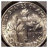 1948 S Roosevelt Dime 10c MS65