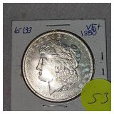 1888 Morgan $1 VF Plus, Very Nice