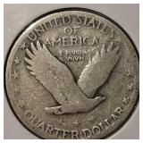 1930,1927S Standing Liberty 25c