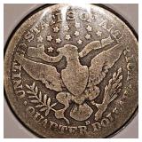 1907,1913D Barber Quarters 25c