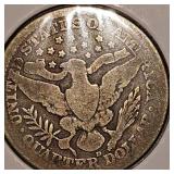 1907,1913D Barber Quarters 25c