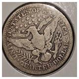 1904D, 1916D Barber Quarter 25c