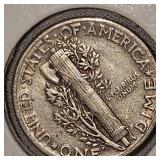 1944VF, 1945VF, Mercury Dimes 10c