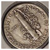 1944VF, 1945VF, Mercury Dimes 10c