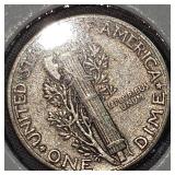 1944VF, 1945VF, Mercury Dimes 10c