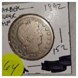 1892 Barber Half Dollar 50c
