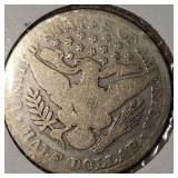 1892 Barber Half Dollar 50c