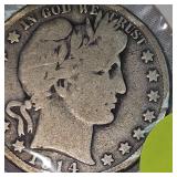 1914 S Barber Half Dollar 50c