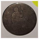 1854,1877 Liberty Seated Quarter 25c
