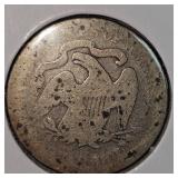 1854,1877 Liberty Seated Quarter 25c