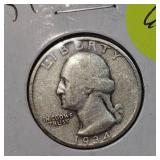 1934D, 1936S, 1937D, Washington 25c