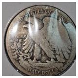 1917 D Obverse Walking Liberty Half 50c