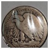1917 D Obverse Walking Liberty Half 50c