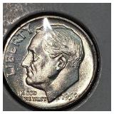 1950,1950 D, BU, Roosevelt Dimes 10c