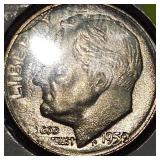 1950,1950 D, BU, Roosevelt Dimes 10c