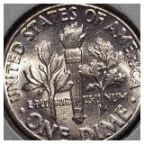 1950,1950 D, BU, Roosevelt Dimes 10c