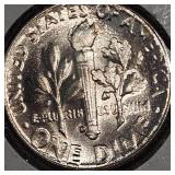 1950,1950 D, BU, Roosevelt Dimes 10c