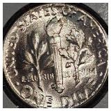 1950,1950 D, BU, Roosevelt Dimes 10c