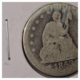 1853,1854,1858 Seated Liberty Halfs 50c