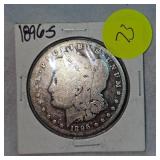 1896 S Morgan Dollar $1