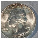 1952 S ANACS MS66 Washington 25c