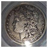 1879 O ANACS VF20 Details, Morgan $1