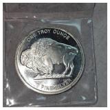 1 oz Big Chief/Buffalo .999 SIlver  Round