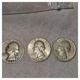 1941,51,62 Washington Quarters 25c(3)