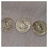 1941,51,62 Washington Quarters 25c(3)