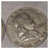 1954,62 Franklin Halfs 50c(2)