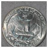 1964 Washington 25c Au Plus w/toning