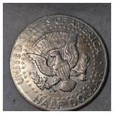 1964,64 AU w/tone, Kennedy Halfs 50c (2)