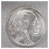 1oz Big Chief/Buffalo .999 Silver Round