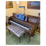 Everett Upright Piano With Counter-Balancing Metal Levers - 40H x 58W x 25D In