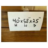 Everett Upright Piano With Counter-Balancing Metal Levers - 40H x 58W x 25D In