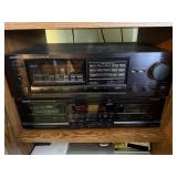 Onkyo TX-830 Tuner Amplifier & TA-RW470 Cassette Deck (Deck A/B) Vintage Hi-Fi System