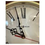 Howard Miller Octagonal Wall Clock - White Dial, Roman Numerals, Dark Wood Case