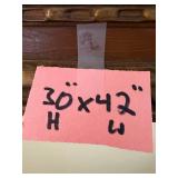 Autumn Lake Landscape by Alice P. - Oil on Canvas, Framed 30 x 42 in