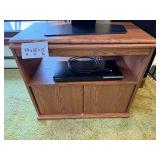 Wooden Entertainment Console TV Stand - 24"H x 28"W x 15"D" - contents not included