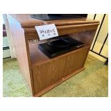 Wooden Entertainment Console TV Stand - 24"H x 28"W x 15"D" - contents not included