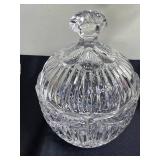 F. Carpenter 1973 Wooden Duck Decoy; Russian Nesting Dolls; Crystal Candy Jar; Vintage Glassware