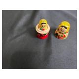 F. Carpenter 1973 Wooden Duck Decoy; Russian Nesting Dolls; Crystal Candy Jar; Vintage Glassware