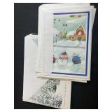 Assorted Christmas Blank Greeting Cards with Envelopes - Gift Bags Collection