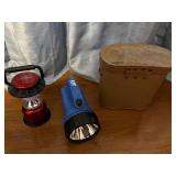 Binoculars, ACE Blue Handheld Spotlight - Red Camping Lantern & Leather Carry Case